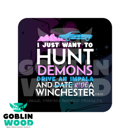 Hunt Drive Ride - Drinks Coaster - Supernatural Inspired - Goblin Wood Exclusive - Goblin Wood