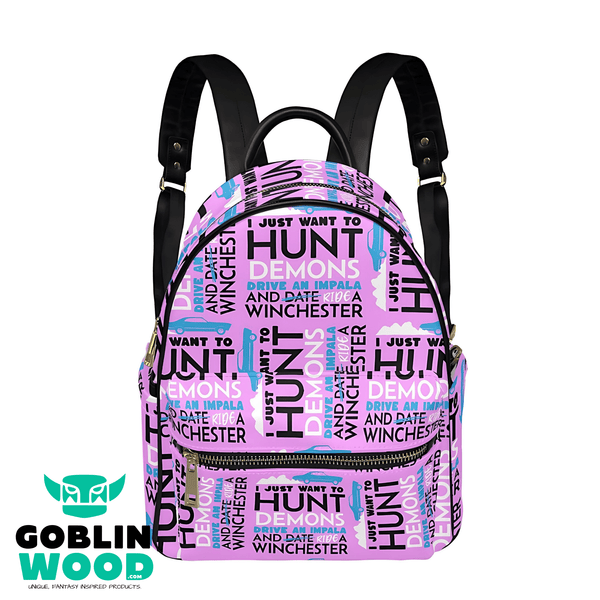 Hunt Drive Ride - Pink Mini Backpack - Supernatural Inspired - Goblin Wood Exclusive - Goblin Wood