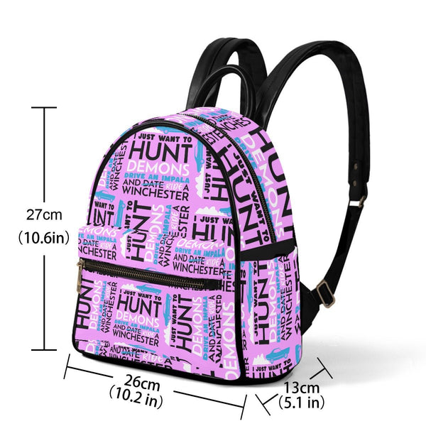 Hunt Drive Ride - Pink Mini Backpack - Supernatural Inspired - Goblin Wood Exclusive - Goblin Wood