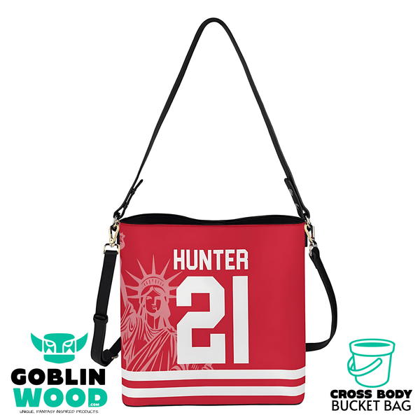 Hunter - Cross Body Bucket Bag - Heated Rivalry Inspired - Goblin Wood Exclusive - Goblin Wood