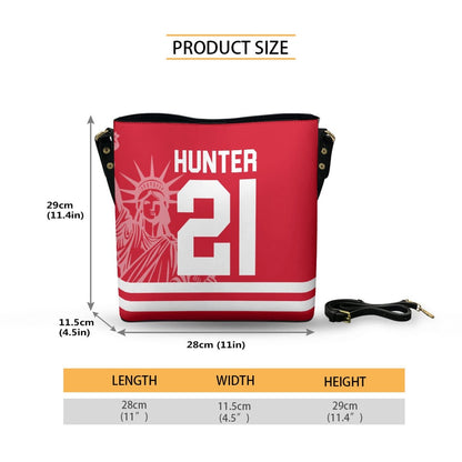 Hunter - Cross Body Bucket Bag - Heated Rivalry Inspired - Goblin Wood Exclusive - Goblin Wood
