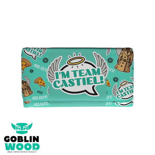 I'm Team Castiel - Supernatural Inspired Purse - Goblin Wood Exclusive - Goblin Wood