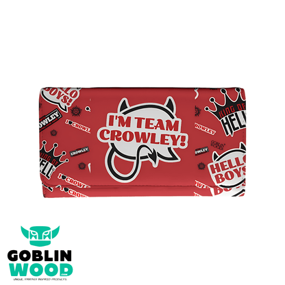 I'm Team Crowley - Supernatural Inspired Purse - Goblin Wood Exclusive - Goblin Wood
