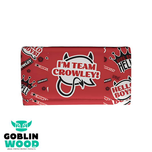 I'm Team Crowley - Supernatural Inspired Purse - Goblin Wood Exclusive - Goblin Wood