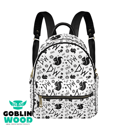 Initially Dean - Mini Backpack (White) - Supernatural Inspired - Goblin Wood Exclusive - Goblin Wood