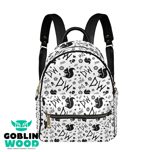 Initially Dean - Mini Backpack (White) - Supernatural Inspired - Goblin Wood Exclusive - Goblin Wood