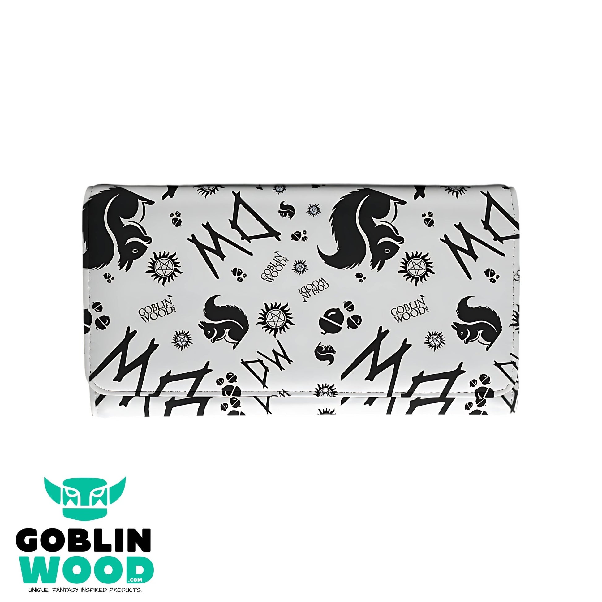 Initially Dean (White) - Supernatural Inspired Purse - Goblin Wood Exclusive - Goblin Wood