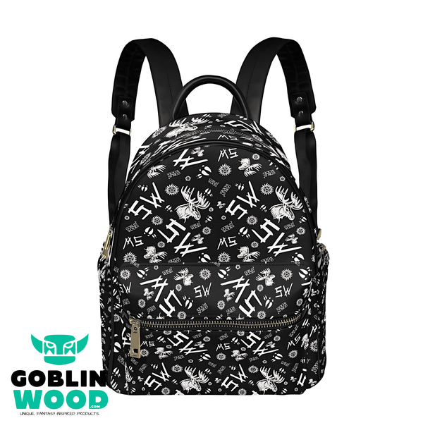 Initially Sam - Mini Backpack (Black) - Supernatural Inspired - Goblin Wood Exclusive - Goblin Wood