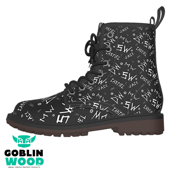 Initials AOP Short Boot - Supernatural Inspired - Goblin Wood Exclusive - Goblin Wood
