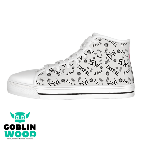 Initials - Arctic Canvas Hi - Top Shoe - Supernatural Inspired - Goblin Wood Exclusive - Goblin Wood