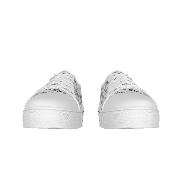Initials - Arctic White Canvas Lo - Top Shoe - Supernatural Inspired - Goblin Wood Exclusive - Goblin Wood
