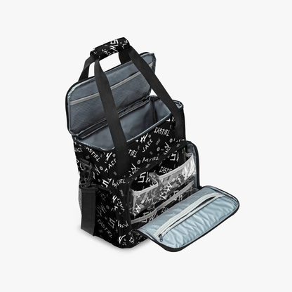 Initials - Black - AOP Insulated Canvas Cool Bag - Supernatural Inspired - Goblin Wood Exclusive - Goblin Wood
