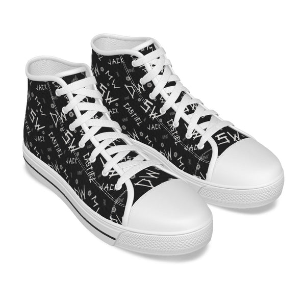 Initials - Black Canvas Hi - Top Shoe - Supernatural Inspired - Goblin Wood Exclusive - Goblin Wood