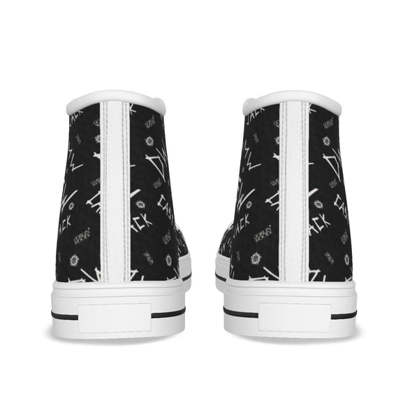 Initials - Black Canvas Hi - Top Shoe - Supernatural Inspired - Goblin Wood Exclusive - Goblin Wood