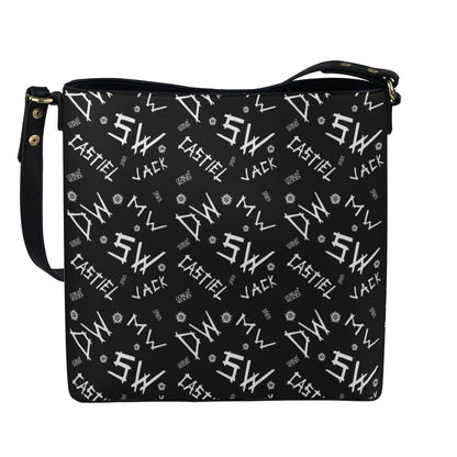 Initials (Black) - Cross Body Bucket Bag - Supernatural Inspired - Goblin Wood Exclusive - Goblin Wood
