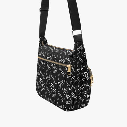 Initials (Black) - Multi Pocket Crossbody - Supernatural Inspired - Goblin Wood Exclusive - Goblin Wood
