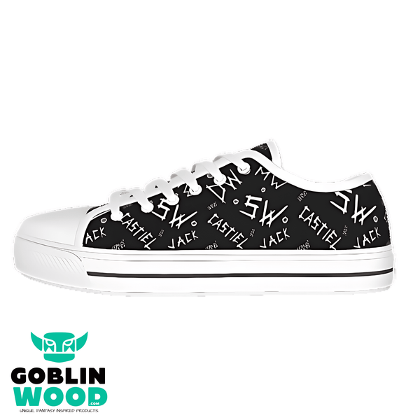 Initials - Canvas Lo - Top Shoe - Supernatural Inspired - Goblin Wood Exclusive - Goblin Wood