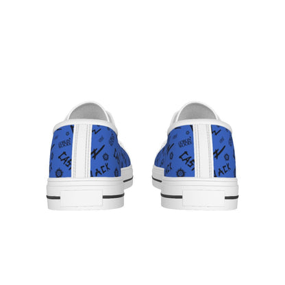 Initials - Denim Blue Canvas Lo - Top Shoe - Supernatural Inspired - Goblin Wood Exclusive - Goblin Wood