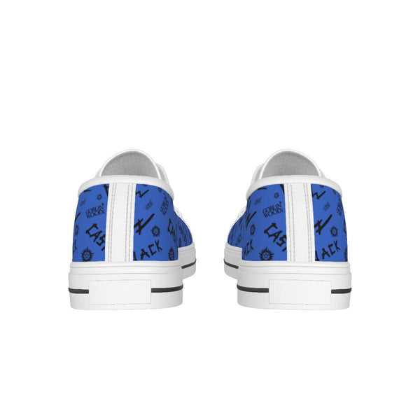 Initials - Denim Blue Canvas Lo - Top Shoe - Supernatural Inspired - Goblin Wood Exclusive - Goblin Wood