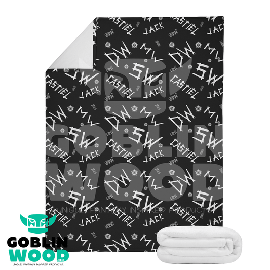 Initials - Dual - Sided Stitched Blanket - Supernatural Inspired - Goblin Wood Exclusive - Goblin Wood