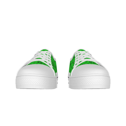 Initials - Green Canvas Lo - Top Shoe - Supernatural Inspired - Goblin Wood Exclusive - Goblin Wood