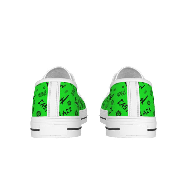 Initials - Green Canvas Lo - Top Shoe - Supernatural Inspired - Goblin Wood Exclusive - Goblin Wood