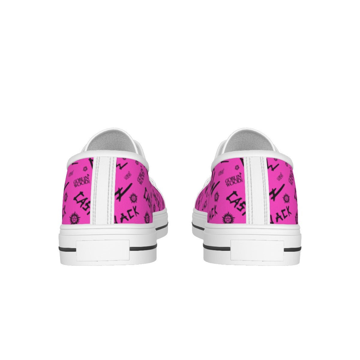 Initials - Hot Pink Canvas Lo - Top Shoe - Supernatural Inspired - Goblin Wood Exclusive - Goblin Wood