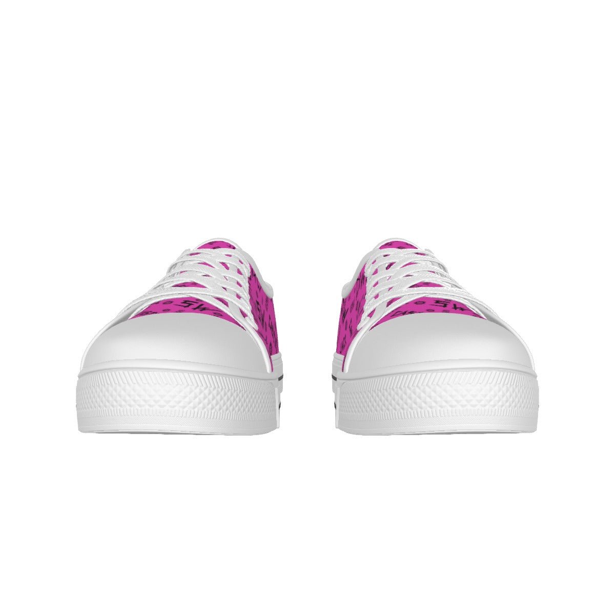 Initials - Hot Pink Canvas Lo - Top Shoe - Supernatural Inspired - Goblin Wood Exclusive - Goblin Wood
