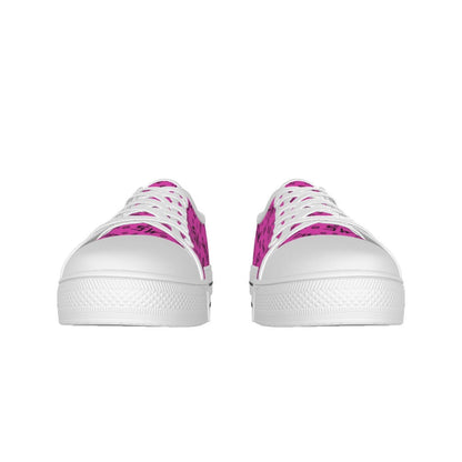 Initials - Hot Pink Canvas Lo - Top Shoe - Supernatural Inspired - Goblin Wood Exclusive - Goblin Wood