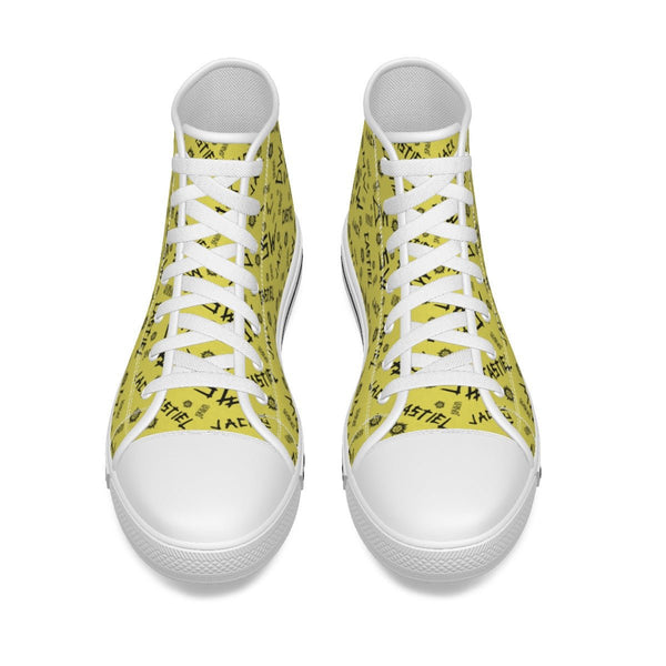 Initials - Meadow Yellow Canvas Hi - Top Shoe - Supernatural Inspired - Goblin Wood Exclusive - Goblin Wood