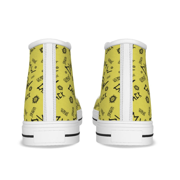 Initials - Meadow Yellow Canvas Hi - Top Shoe - Supernatural Inspired - Goblin Wood Exclusive - Goblin Wood