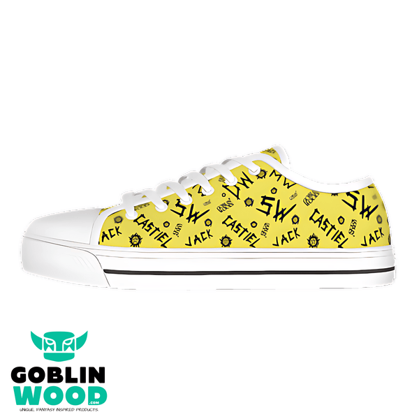 Initials - Meadow Yellow Canvas Lo - Top Shoe - Supernatural Inspired - Goblin Wood Exclusive - Goblin Wood