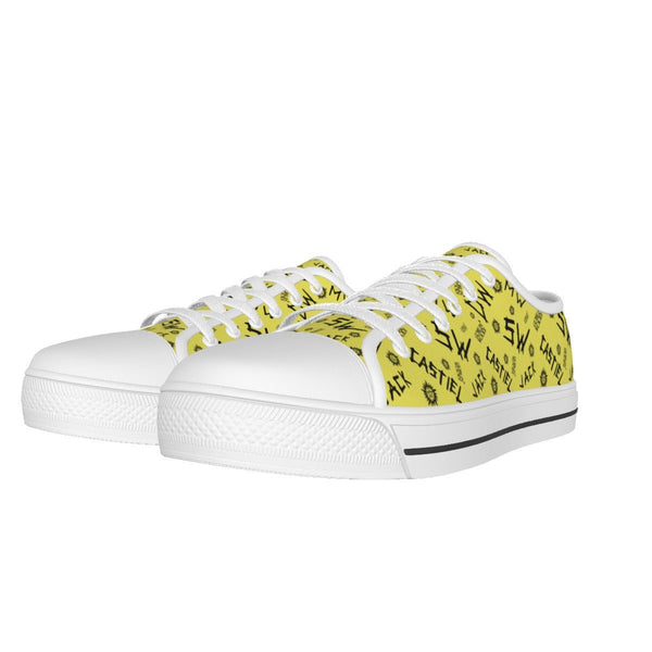Initials - Meadow Yellow Canvas Lo - Top Shoe - Supernatural Inspired - Goblin Wood Exclusive - Goblin Wood