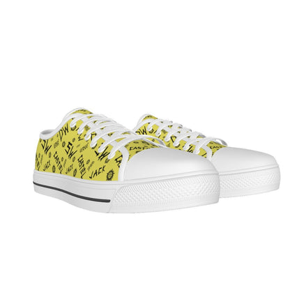 Initials - Meadow Yellow Canvas Lo - Top Shoe - Supernatural Inspired - Goblin Wood Exclusive - Goblin Wood