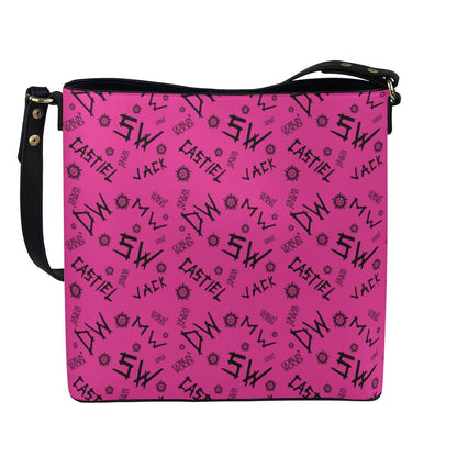 Initials (Pink) - Cross Body Bucket Bag - Supernatural Inspired - Goblin Wood Exclusive - Goblin Wood