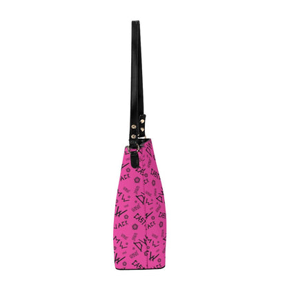 Initials (Pink) - Cross Body Bucket Bag - Supernatural Inspired - Goblin Wood Exclusive - Goblin Wood