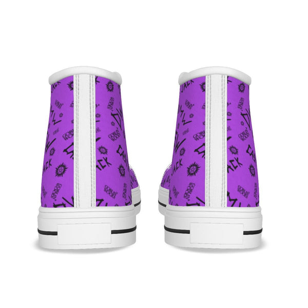 Initials - Purple Canvas Hi - Top Shoe - Supernatural Inspired - Goblin Wood Exclusive - Goblin Wood
