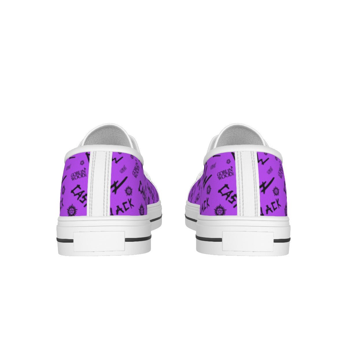 Initials - Purple Canvas Lo - Top Shoe - Supernatural Inspired - Goblin Wood Exclusive - Goblin Wood