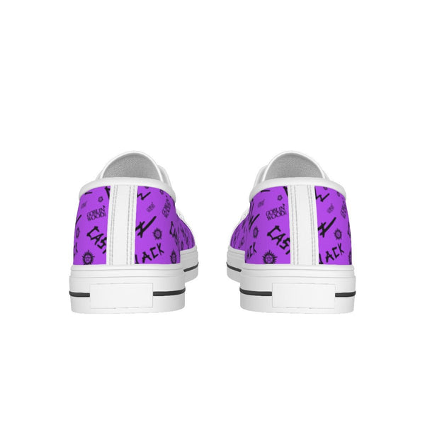 Initials - Purple Canvas Lo - Top Shoe - Supernatural Inspired - Goblin Wood Exclusive - Goblin Wood
