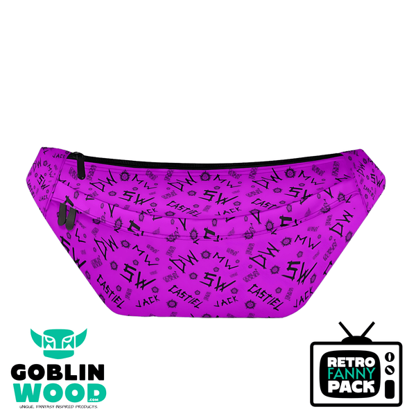 Initials (Purple) - Retro Fanny Pack - Supernatural Inspired - Goblin Wood Exclusive - Goblin Wood