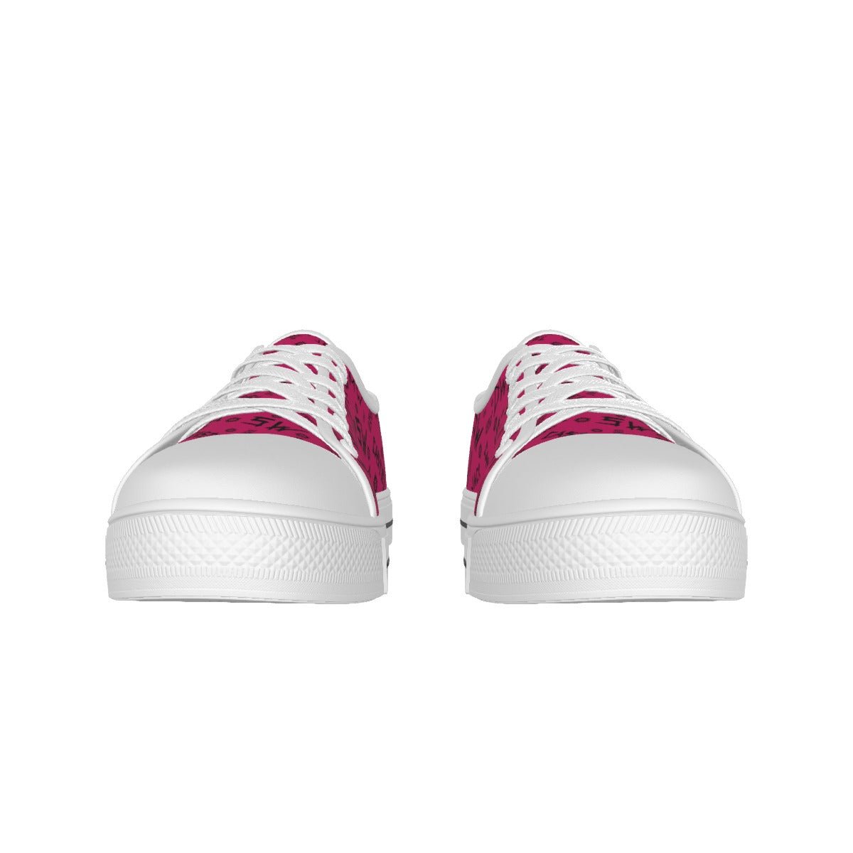 Initials - Raspberry AOP Canvas Lo - Top Shoe - Supernatural Inspired - Goblin Wood Exclusive - Goblin Wood