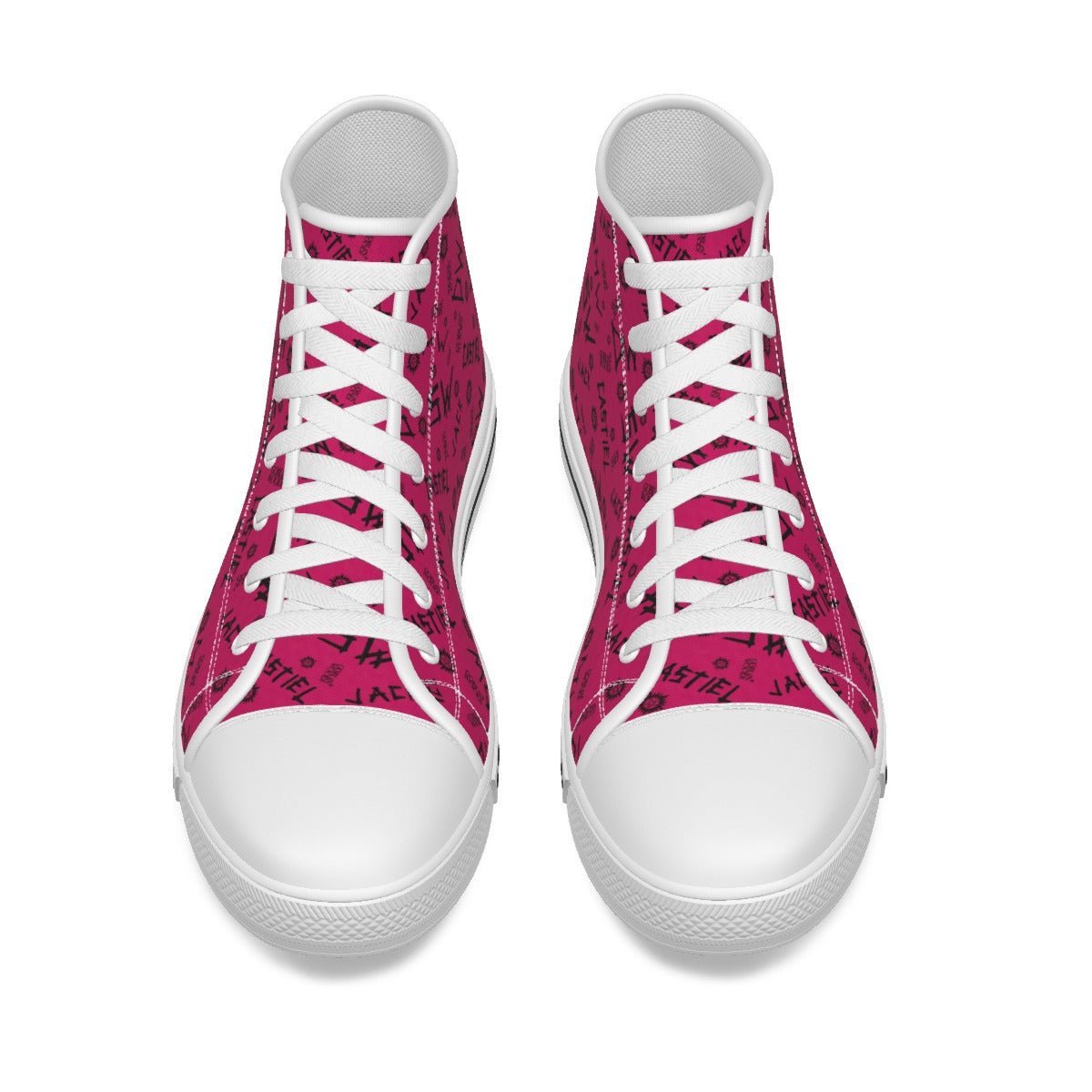 Initials - Raspberry Canvas Hi - Top Shoe - Supernatural Inspired - Goblin Wood Exclusive - Goblin Wood