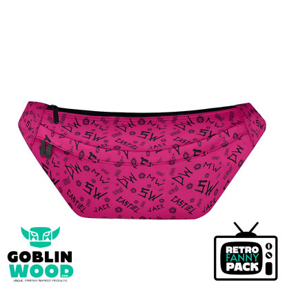 Initials (Raspberry) - Retro Fanny Pack - Supernatural Inspired - Goblin Wood Exclusive - Goblin Wood