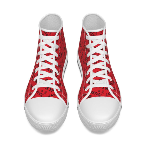 Initials - Red Canvas Hi - Top Shoe - Supernatural Inspired - Goblin Wood Exclusive - Goblin Wood
