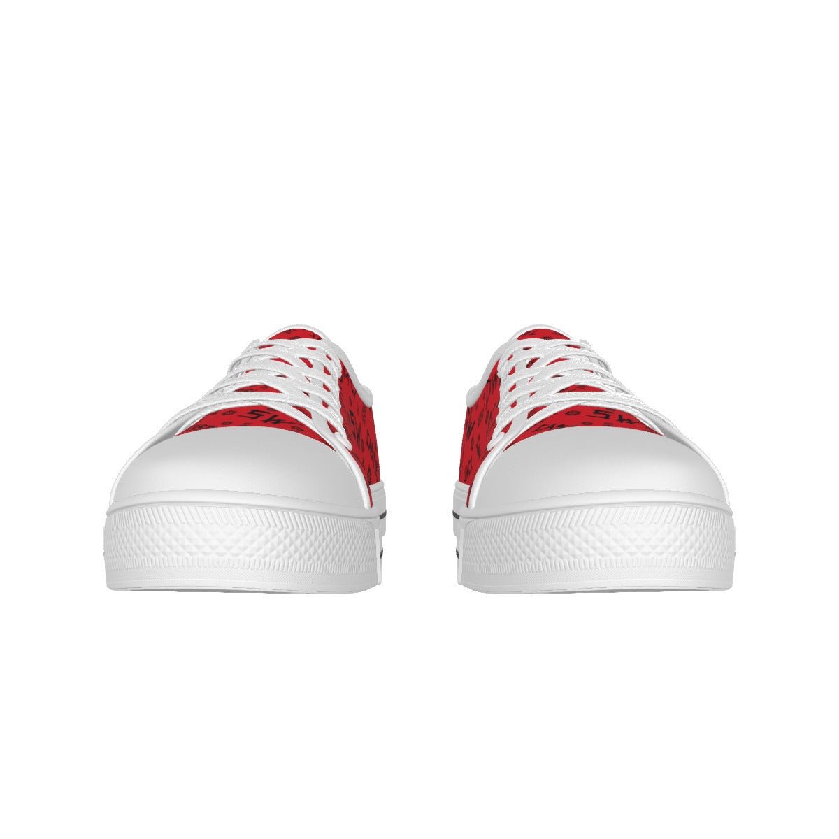 Initials - Red Canvas Lo - Top Shoe - Supernatural Inspired - Goblin Wood Exclusive - Goblin Wood