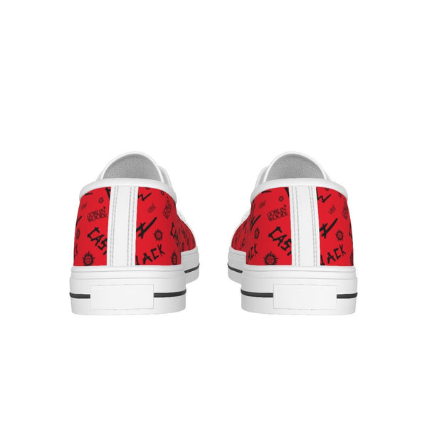 Initials - Red Canvas Lo - Top Shoe - Supernatural Inspired - Goblin Wood Exclusive - Goblin Wood