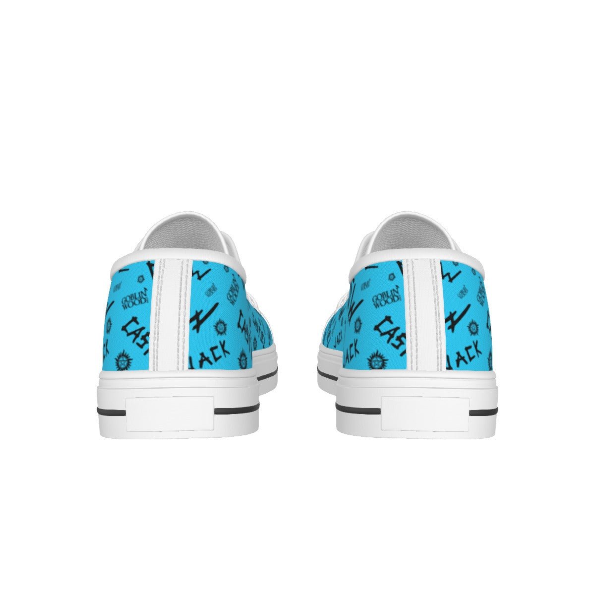 Initials - Sky Blue Canvas Lo - Top Shoe - Supernatural Inspired - Goblin Wood Exclusive - Goblin Wood