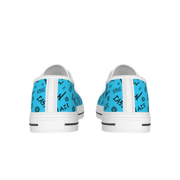 Initials - Sky Blue Canvas Lo - Top Shoe - Supernatural Inspired - Goblin Wood Exclusive - Goblin Wood