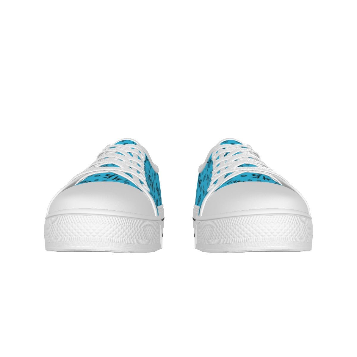 Initials - Sky Blue Canvas Lo - Top Shoe - Supernatural Inspired - Goblin Wood Exclusive - Goblin Wood