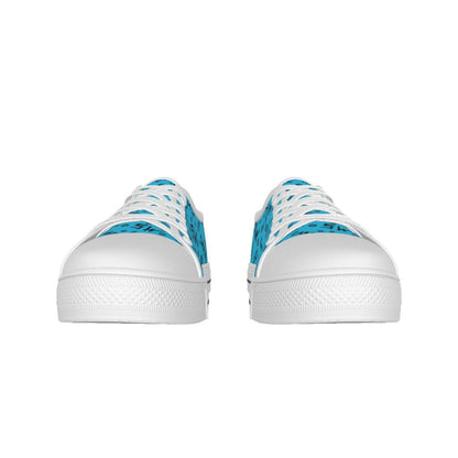 Initials - Sky Blue Canvas Lo - Top Shoe - Supernatural Inspired - Goblin Wood Exclusive - Goblin Wood